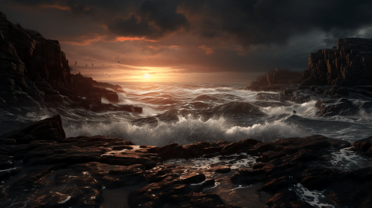 Slideshow Examples: A Stormy Sea